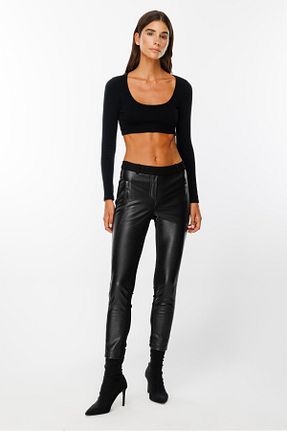 شلوار مشکی زنانه بافتنی Moda İlgi - کد 881291785