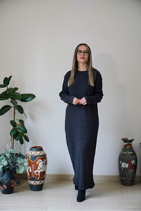 لباس سرمه ای زنانه بافت Majeur - کد 881298817