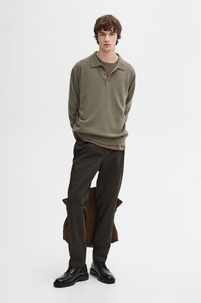 پلیور نارنجی مردانه ساده Massimo Dutti - کد 881298527