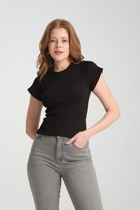 بلوز مشکی زنانه ساده Lisirru - کد 881299239