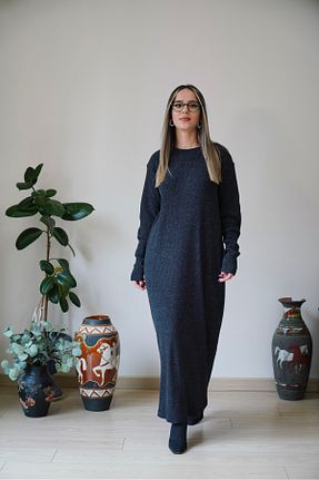 لباس سرمه ای زنانه بافت Majeur - کد 881298817