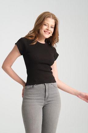 بلوز مشکی زنانه ساده Lisirru - کد 881299239