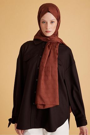 شال طوسی زنانه پلی استر Belli - کد 881329267