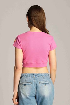 تیشرت صورتی زنانه رگولار Ruck & Maul - کد 702181403