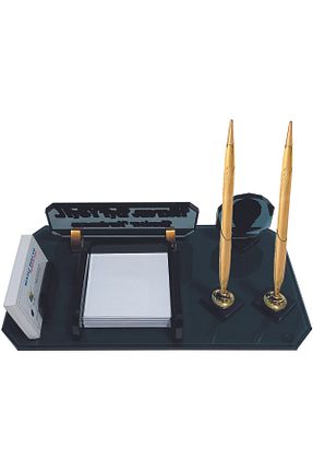 نظم دهنده رو میزی طلائی Sentez Masa Üstü İsimlik - کد 309349187