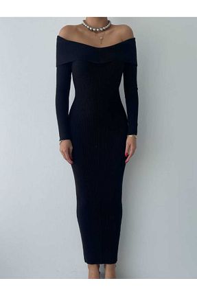 لباس مشکی زنانه تریکو MODA - کد 881364978