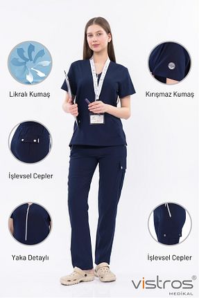 لباس کار سرمه ای Vistros Medikal - کد 868557616
