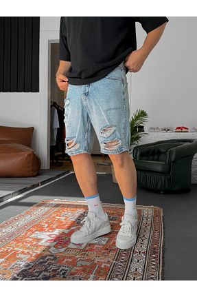 شلوارک و برمودا متالیک مردانه رگولار BYBASICMAN - کد 881373557