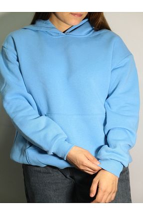 سوئیشرت آبی زنانه ساده Butik - کد 881370776