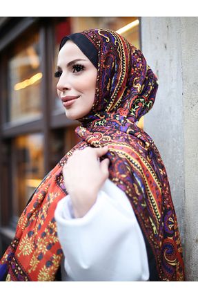 روسری مشکی 70 * 180 efdal şal eşarp - کد 881377252