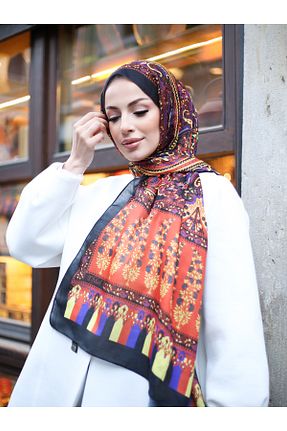 روسری مشکی 70 * 180 efdal şal eşarp - کد 881377252