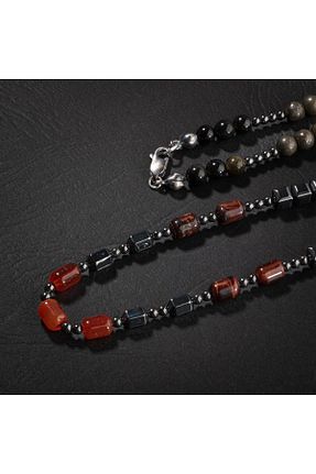 گردنبند جواهر رنگی زنانه سنگ OSMANLI DOĞAL TAŞ - کد 683432316