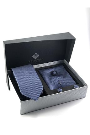 کراوات آبی مردانه پارچه PİERRONİ - کد 65209723