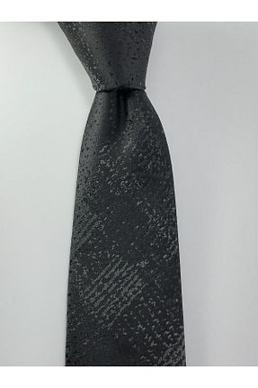 کراوات مشکی مردانه میکروفیبر PİERRONİ - کد 65153598