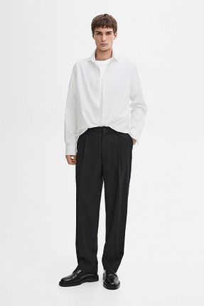 پیراهن سفید مردانه رگولار Massimo Dutti - کد 870380491