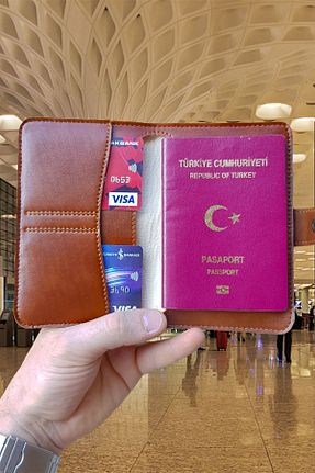 کیف پول قهوه ای زنانه سایز متوسط Vardo - کد 682134952