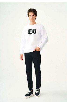 سوئیشرت سفید مردانه چاپی Loft - کد 881434865