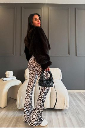 شلوار بژ زنانه بافتنی style of style - کد 881395859