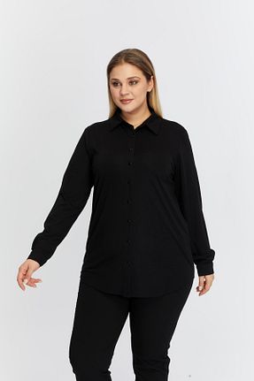 پیراهن سایز بزرگ مشکی زنانه سایز بزرگ Rmg - کد 881390611