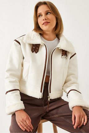 کت سفید زنانه رگولار Bianco Lucci - کد 881385571
