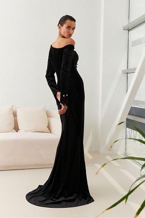 لباس مجلسی و فارغ التحصیلی مشکی زنانه %100 پنبه Setre - کد 881419350