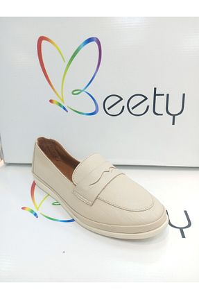 بابت بژ زنانه چرم خالص Beety - کد 881401273