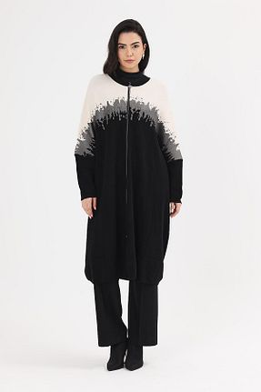 پانچو مشکی زنانه اکریلیک Uludağ Triko - کد 881426161