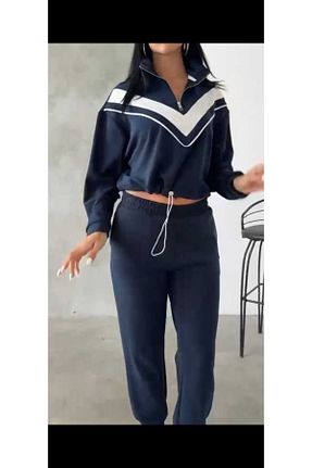 ست گرمکن سرمه ای زنانه پنبه - پلی استر - الاستین RABENBOUTIQUE - کد 881432408