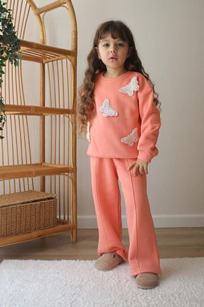 ست بالاتنه و پائین تنه صورتی بچه گانه بافتنی Minigimin Cicileri - کد 881399067