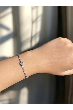 دستبند استیل (فولاد) طوسی زنانه استیل (فولاد) Vola Collection - کد 881432251