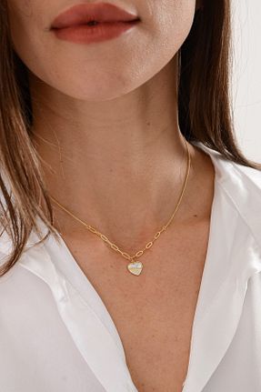 گردنبند نقره زرد زنانه 925 عیار Ricco Jewellery - کد 881462411