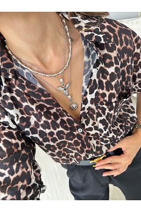 گردنبند استیل ( فولاد ) طوسی زنانه استیل (فولاد) Vitastyle - کد 881452731