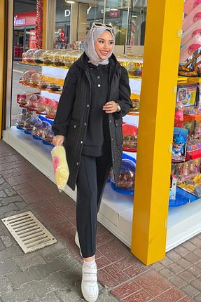 جلیقه مشکی زنانه Fitted Minel - کد 881460477