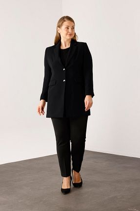 کت مشکی زنانه سایز بزرگ Moda İlgi - کد 881466345