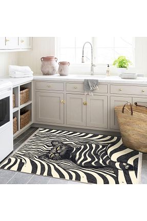 فرش رنگی قابل شستشو Rugs Modern Halı - کد 881546661