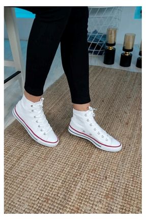 کفش اسنیکر سفید زنانه بند دار ELİTE STEP - کد 881545493