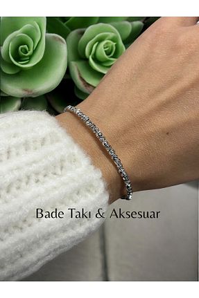 دستبند استیل (فولاد) زنانه استیل ضد زنگ Bade - کد 874048291