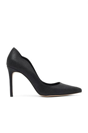 کفش پاشنه بلند کلاسیک مشکی زنانه چرم Bueno Shoes - کد 881633815