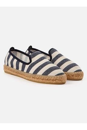 کفش اسپادریل سرمه ای زنانه چرم خالص Su Espadril - کد 731531593