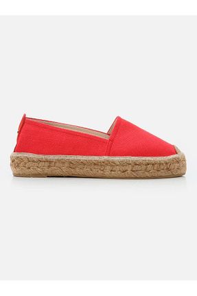 کفش اسپادریل قرمز زنانه چرم خالص Su Espadril - کد 130032866