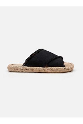 دمپائی مشکی زنانه پاشنه تخت Su Espadril - کد 870913683