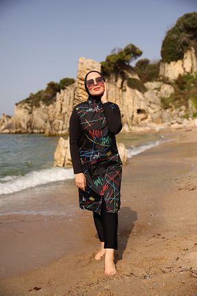 مایو حجاب مشکی زنانه ساده Remsa Mayo - کد 290334278