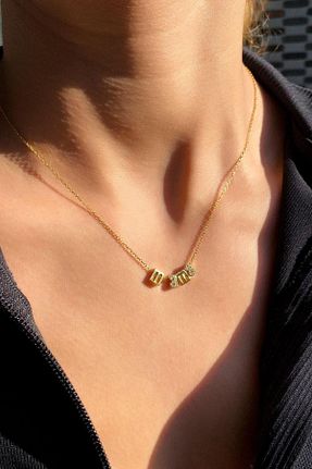 گردنبند نقره طلائی زنانه 925 عیار Spossy Silver Jewelry - کد 881671373