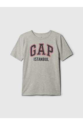 تیشرت طوسی بچه گانه رگولار GAP - کد 832460044