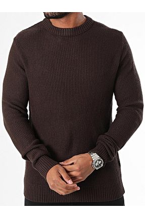 پلیور قهوه ای مردانه ساده Jack & Jones - کد 851256719