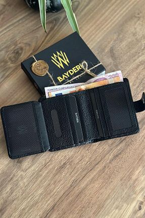 کیف پول مشکی مردانه ابعاد کوچک bayderi - کد 839536238
