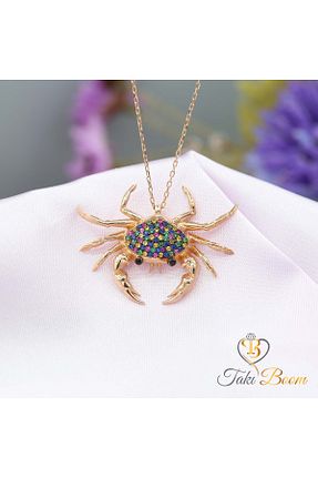 گردنبند نقره صورتی زنانه 925 عیار Takı Boom - کد 59117406