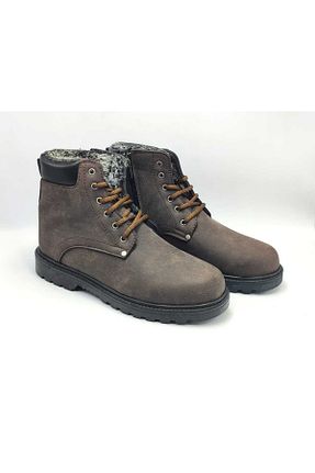 بوت / نیم بوت قهوه ای مردانه چرم مصنوعی Tigerline - کد 785838403
