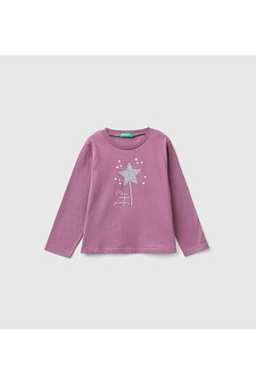 تیشرت صورتی بچه گانه رگولار United Colors of Benetton - کد 859395101