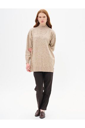 تونیک بژ بافتنی Kayra - کد 874011434